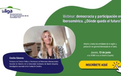 Webinar: «Democracia y Participación en Iberoamérica. ¿Dónde Queda el Futuro?».