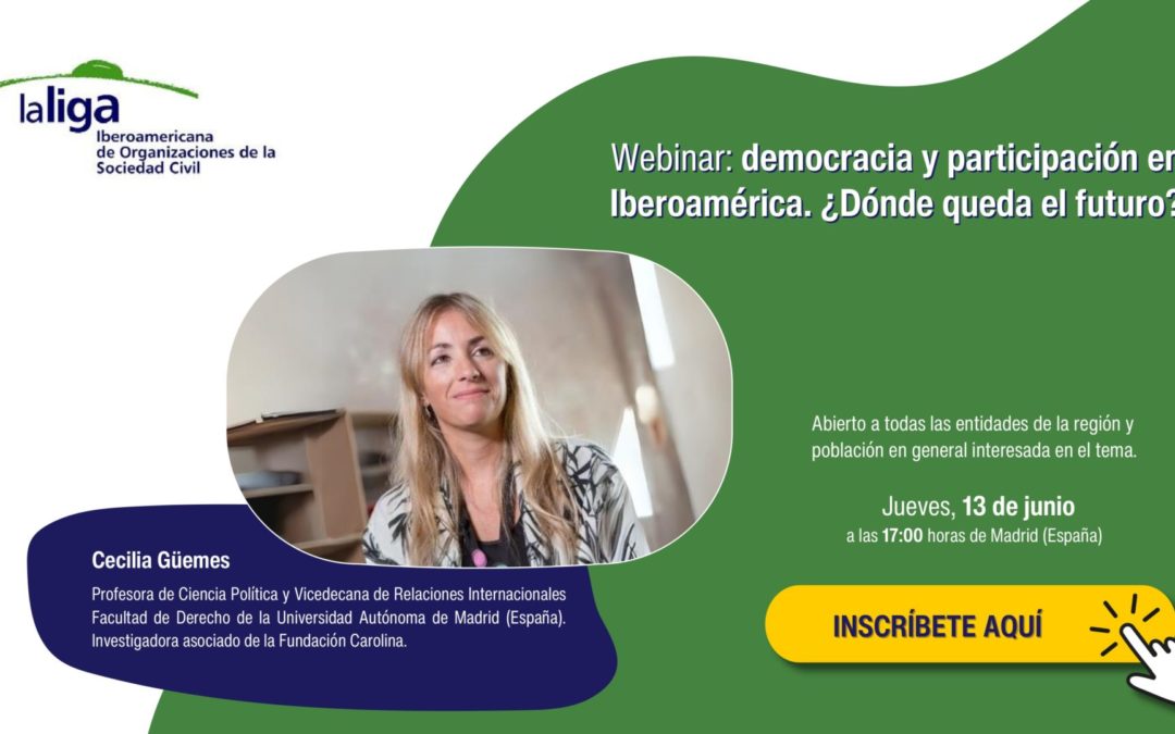 Webinar democracia y participacion en iberoamérica